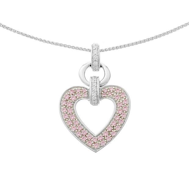 Orphelia Orphelia® Women's Sterling Silver Set: Chain-Pendant + Earrings - Silver SET-5212