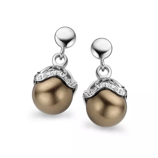 Orphelia Orphelia® Women's Sterling Silver Set: Chain-Pendant + Earrings - Silver SET-5028