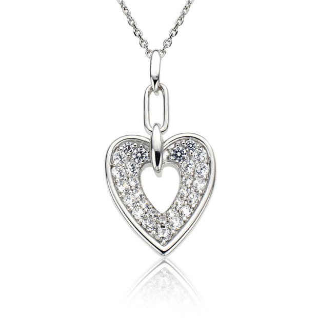 Orphelia Orphelia® Women's Sterling Silver Set: Chain-Pendant + Earrings - Silver SET-5959