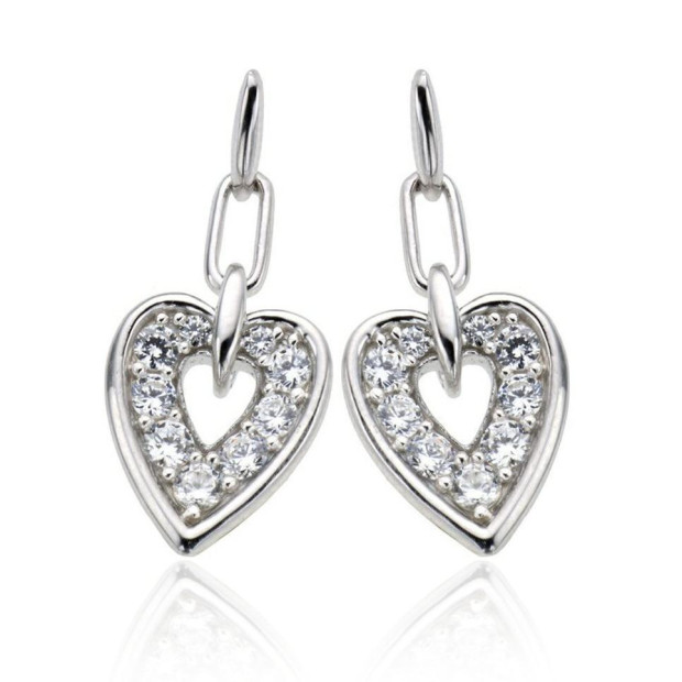 Orphelia Orphelia® Women's Sterling Silver Set: Chain-Pendant + Earrings - Silver SET-5959