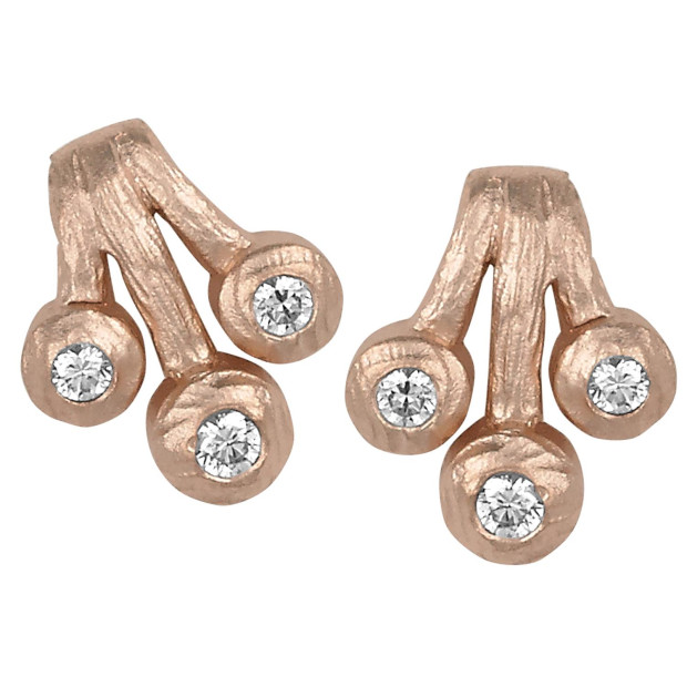 Orphelia Orphelia® Women's Sterling Silver Set: Chain-Pendant + Earrings - Rose SET-5233/1