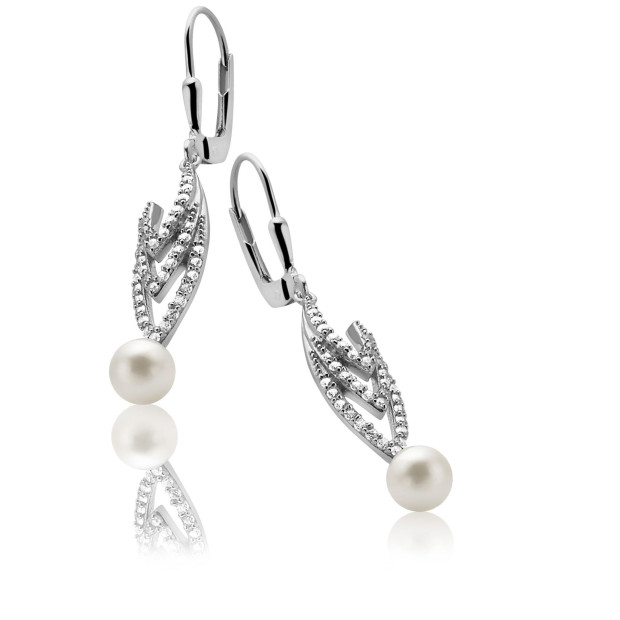 Orphelia Orphelia® Women's Sterling Silver Set: Chain-Pendant + Earrings - Silver SET-5173