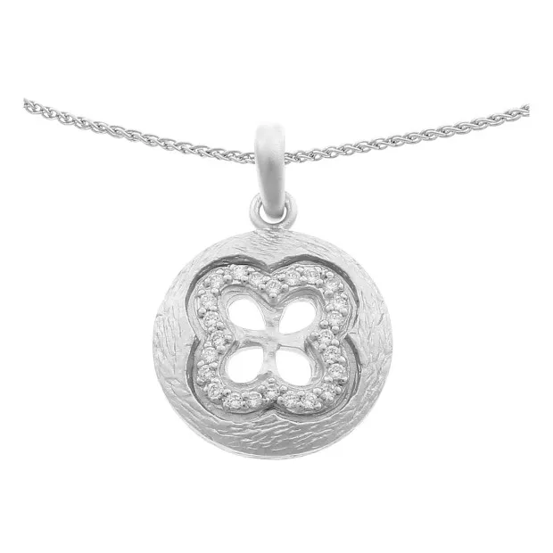 Orphelia Orphelia® Women's Sterling Silver Set: Chain-Pendant + Earrings - Silver SET-5256