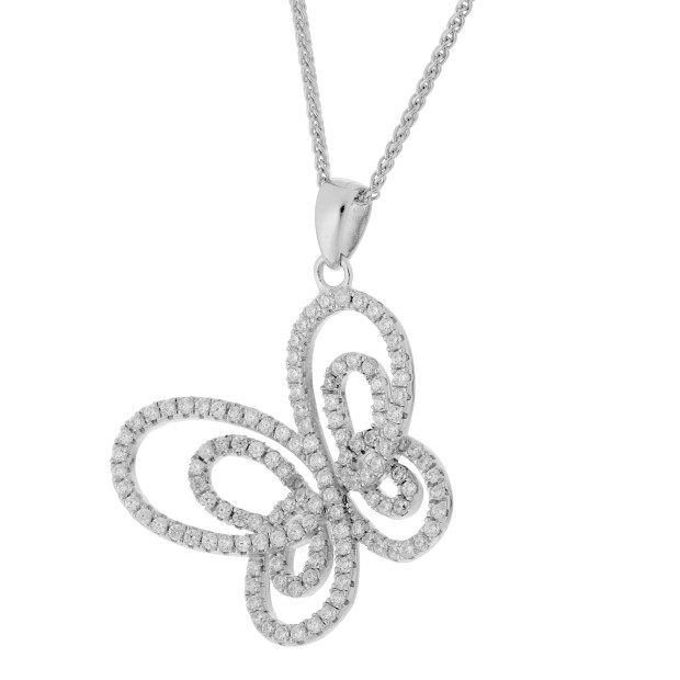 Orphelia Orphelia® Women's Sterling Silver Set: Chain-Pendant + Earrings - Silver SET-5264