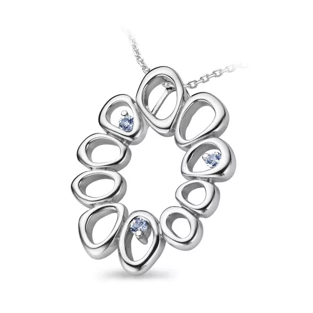 Orphelia Orphelia® Women's Sterling Silver Set: Chain-Pendant + Earrings - Silver SET-5018