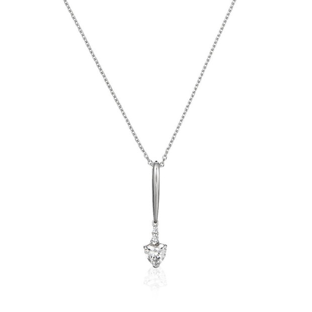 Orphelia Orphelia® Women's Sterling Silver Set: Chain-Pendant + Earrings - Silver SET-5136