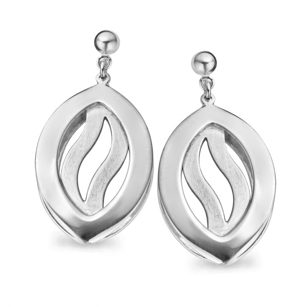 Orphelia Orphelia® Women's Sterling Silver Set: Chain-Pendant + Earrings - Silver SET-5067