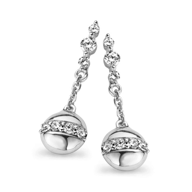 Orphelia Orphelia® Women's Sterling Silver Set: Chain-Pendant + Earrings - Silver SET-5108