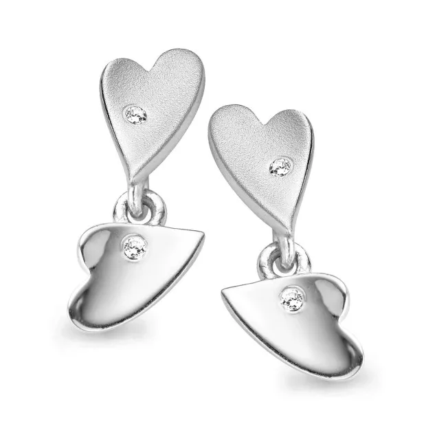 Orphelia Orphelia® Women's Sterling Silver Set: Chain-Pendant + Earrings - Silver SET-5011