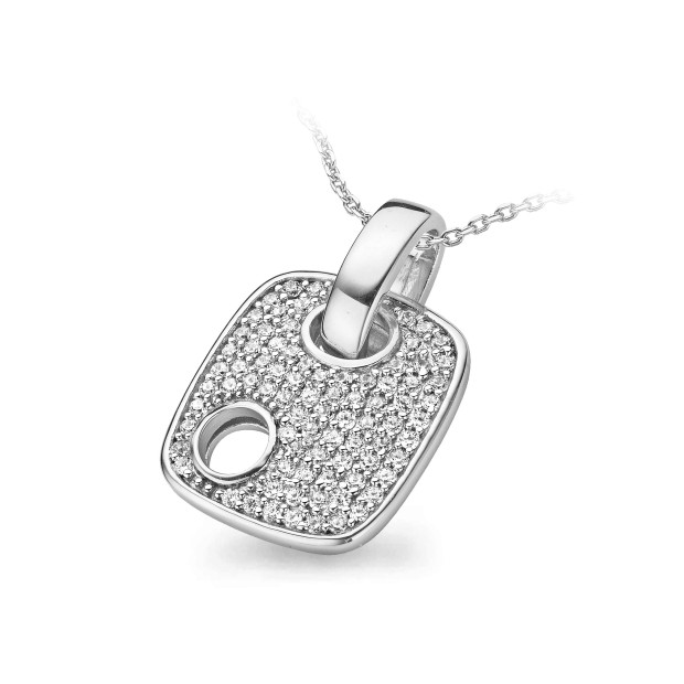Orphelia Orphelia® Women's Sterling Silver Set: Chain-Pendant + Earrings - Silver SET-5098