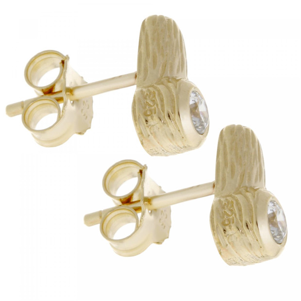 Orphelia Orphelia® Women's Sterling Silver Stud Earrings - Gold ZO-6025/2
