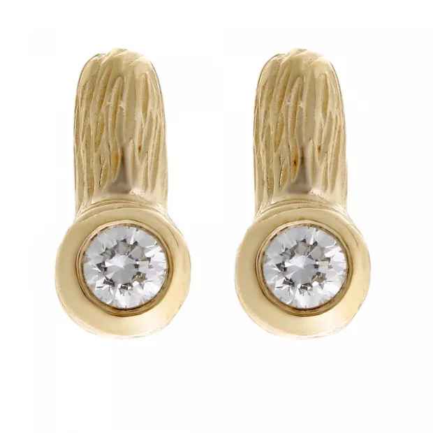 orphelia Orphelia® Women's Sterling Silver Stud Earrings - Gold ZO-6025/2