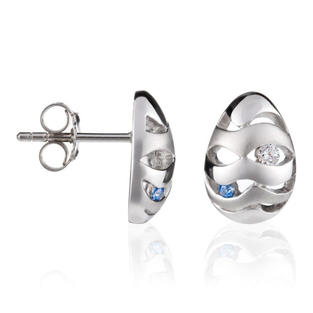 Orphelia Orphelia® Women's Sterling Silver Stud Earrings - Silver ZO-5910