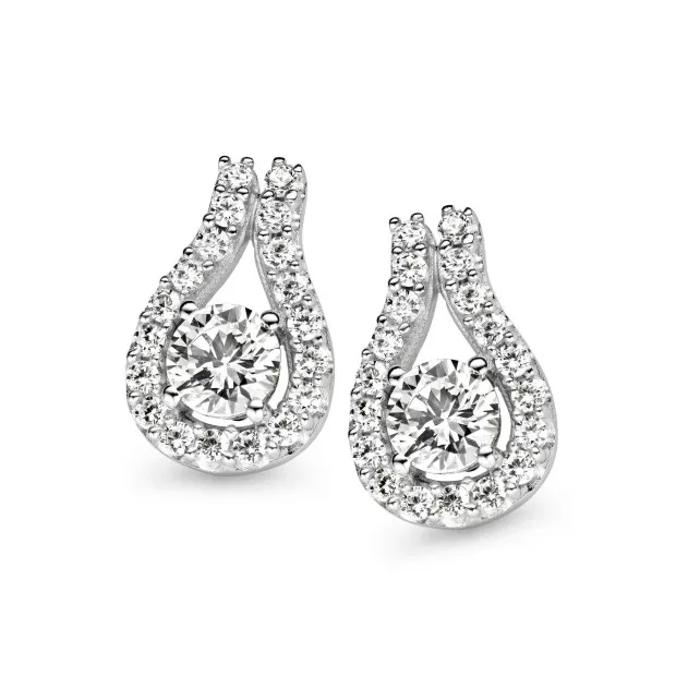 orphelia Orphelia® Women's Sterling Silver Stud Earrings - Silver ZO-5139