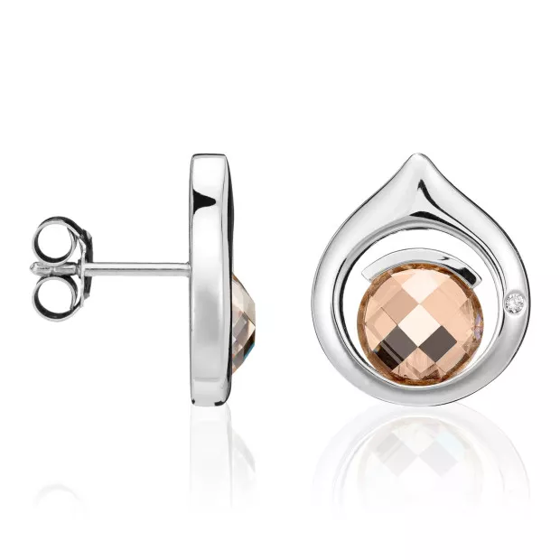 orphelia Orphelia® Women's Sterling Silver Stud Earrings - Silver ZO-5979