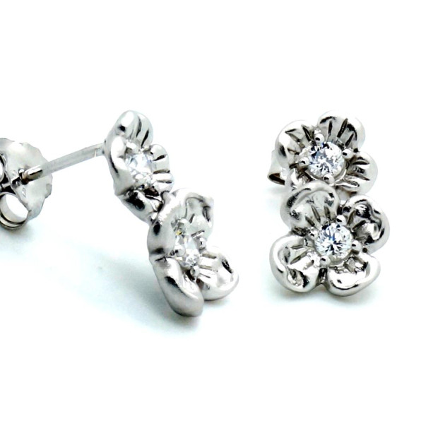 Orphelia Orphelia® Women's Sterling Silver Stud Earrings - Silver ZO-6018