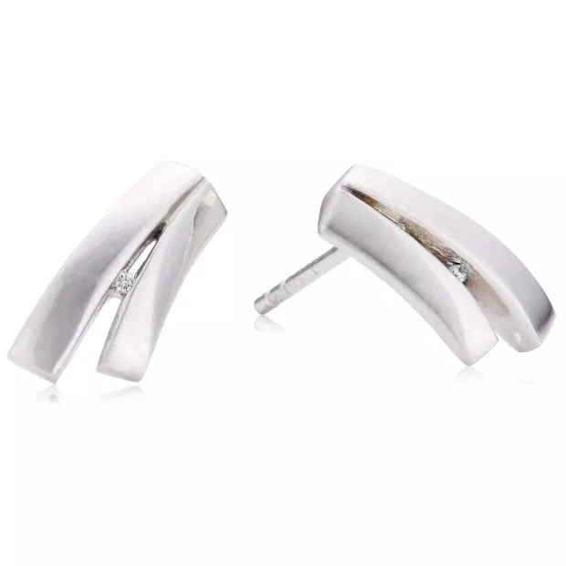 orphelia Orphelia® Women's Sterling Silver Stud Earrings - Silver ZO-5685