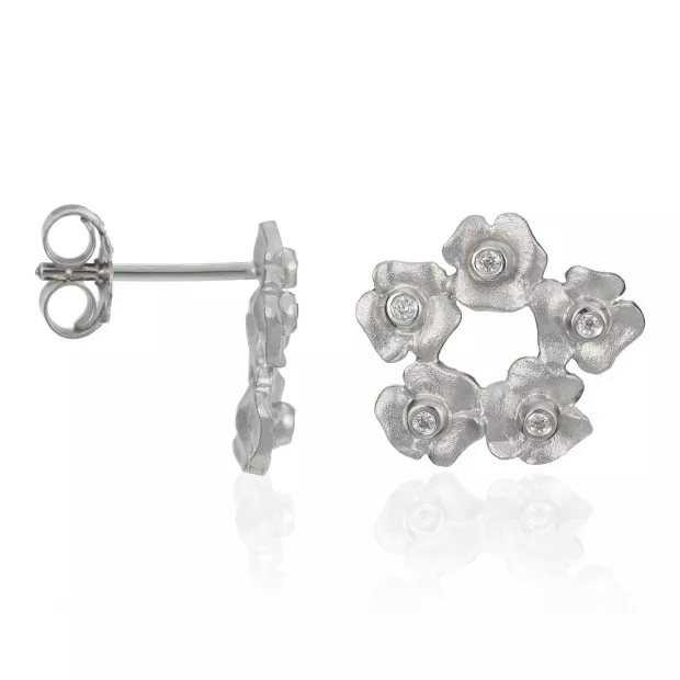 Orphelia Orphelia® Women's Sterling Silver Stud Earrings - Silver ZO-5245