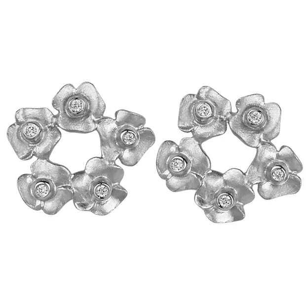 orphelia Orphelia® Women's Sterling Silver Stud Earrings - Silver ZO-5245