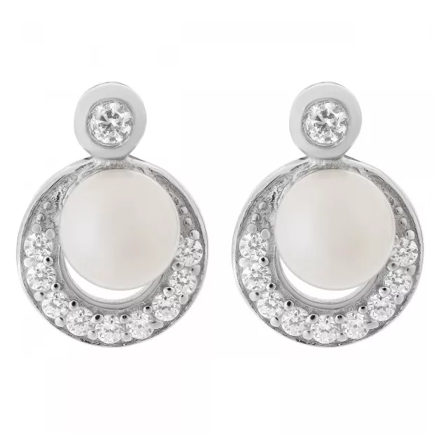 orphelia Orphelia® Women's Sterling Silver Stud Earrings - Silver ZO-5183