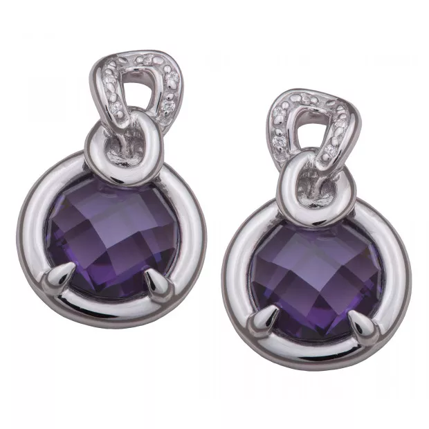 orphelia Orphelia® Women's Sterling Silver Stud Earrings - Silver ZO-5906