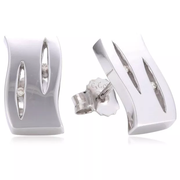 orphelia Orphelia® Women's Sterling Silver Stud Earrings - Silver ZO-5671
