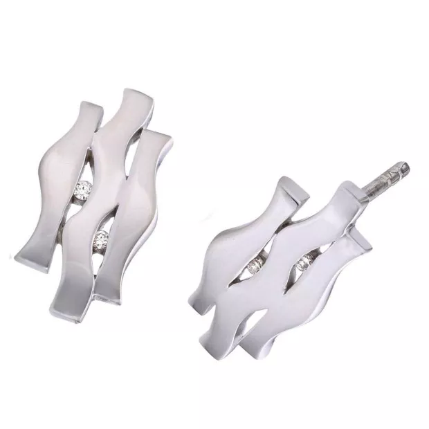 orphelia Orphelia® Women's Sterling Silver Stud Earrings - Silver ZO-5682