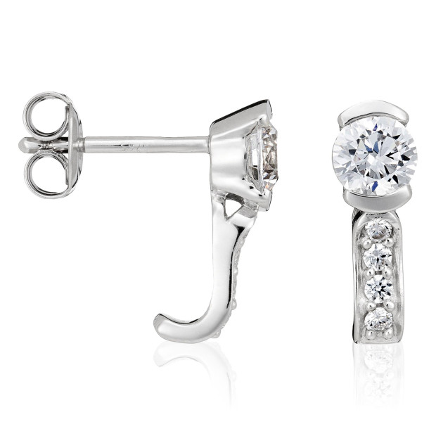 Orphelia Orphelia® Women's Sterling Silver Stud Earrings - Silver ZO-5117