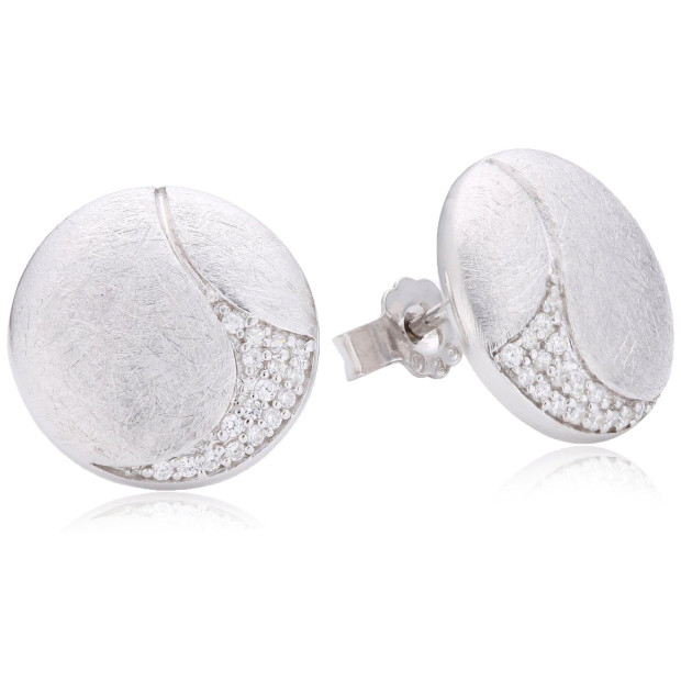 Orphelia Orphelia® Women's Sterling Silver Stud Earrings - Silver ZO-5088