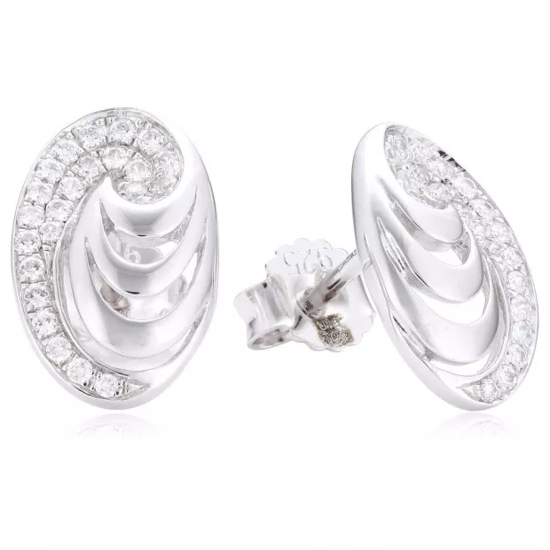 Orphelia Orphelia® Women's Sterling Silver Stud Earrings - Silver EAR-2088