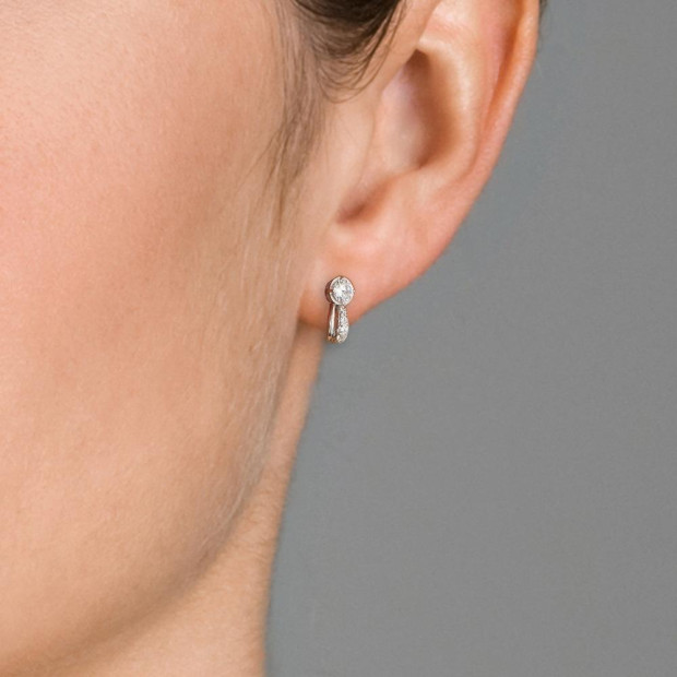 Orphelia Orphelia® Women's Sterling Silver Stud Earrings - Silver ZO-5122