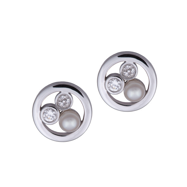 Orphelia Orphelia® Women's Sterling Silver Stud Earrings - Silver ZO-5896