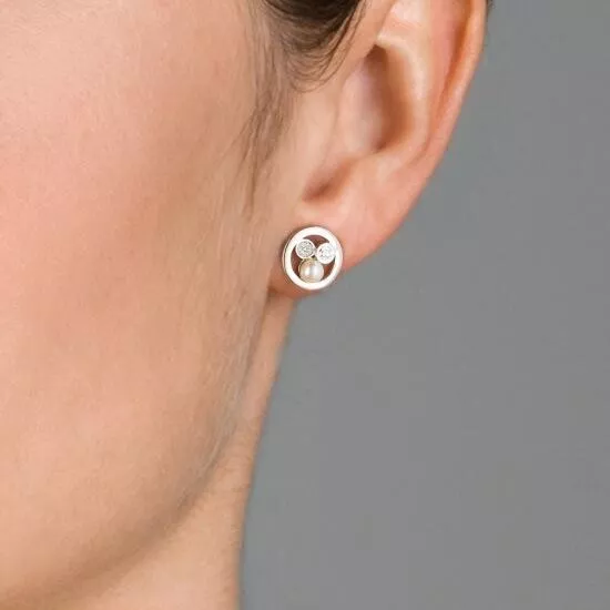 Orphelia Orphelia® Women's Sterling Silver Stud Earrings - Silver ZO-5896