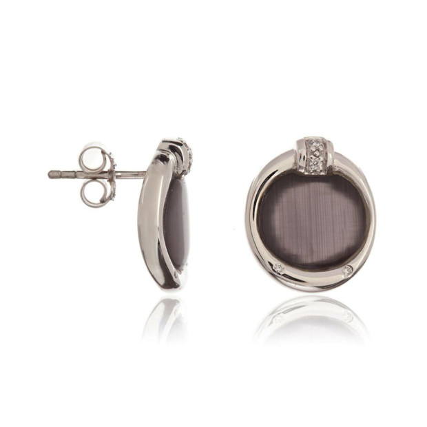 Orphelia Orphelia® Women's Sterling Silver Stud Earrings - Silver ZO-5900