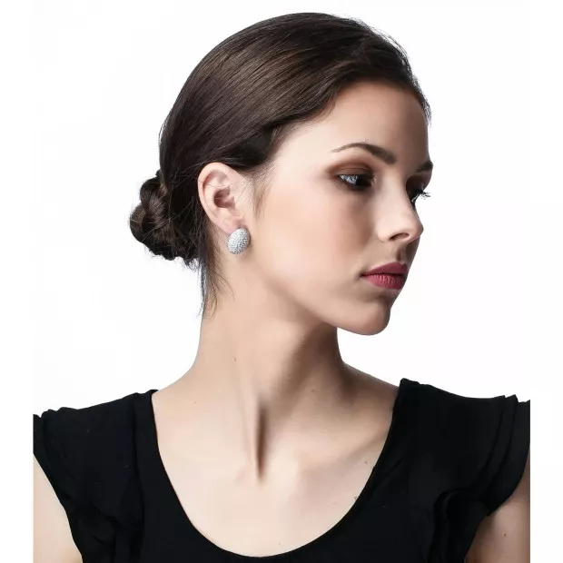 Orphelia Orphelia® Women's Sterling Silver Stud Earrings - Silver ZO-5184