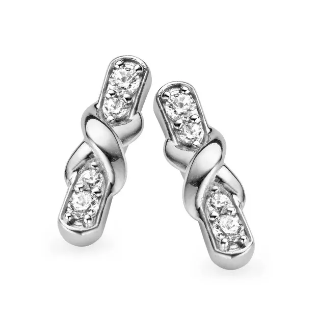orphelia Orphelia® Women's Sterling Silver Stud Earrings - Silver ZO-5128