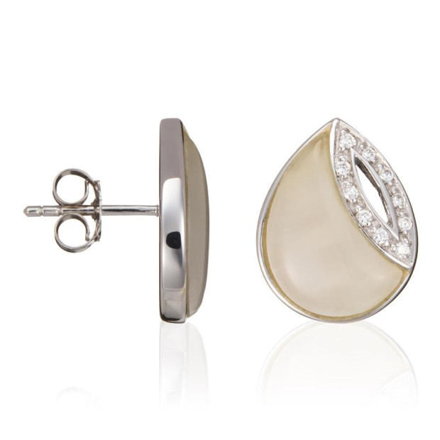 Orphelia Orphelia® Women's Sterling Silver Stud Earrings - Silver ZO-5930