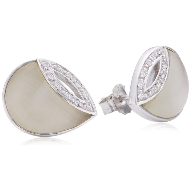 Orphelia Orphelia® Women's Sterling Silver Stud Earrings - Silver ZO-5930