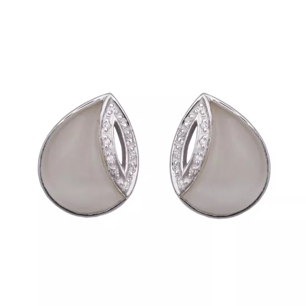 orphelia Orphelia® Women's Sterling Silver Stud Earrings - Silver ZO-5930