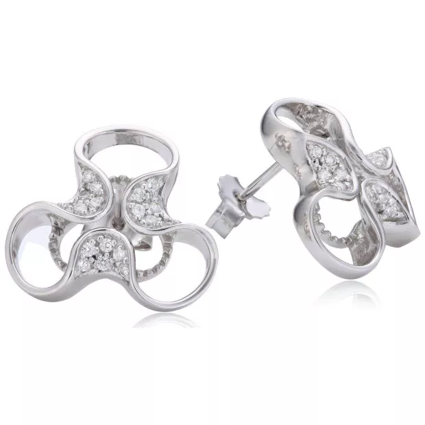 Orphelia Orphelia® Women's Sterling Silver Stud Earrings - Silver ZO-5033