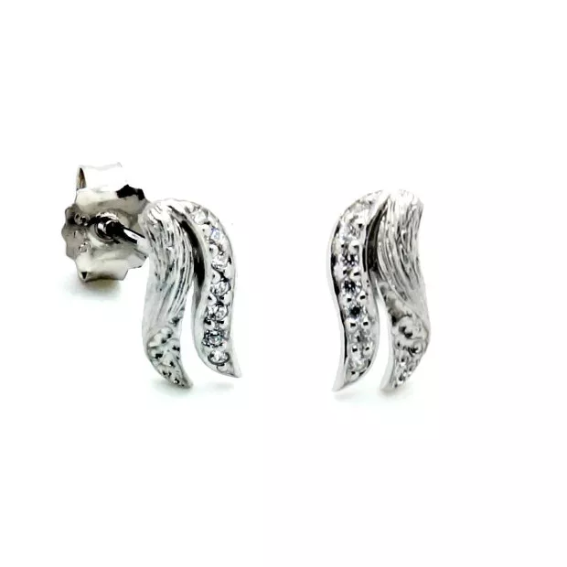 Orphelia Orphelia® Women's Sterling Silver Stud Earrings - Silver ZO-6030/2