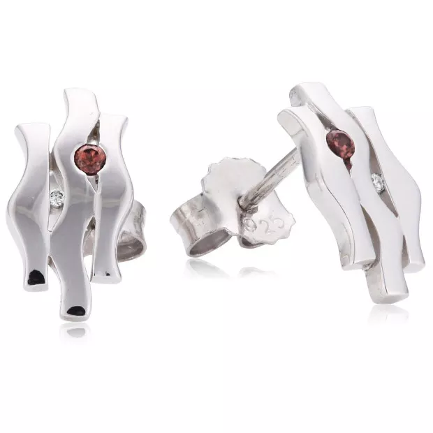 orphelia Orphelia® Women's Sterling Silver Stud Earrings - Silver ZO-5664