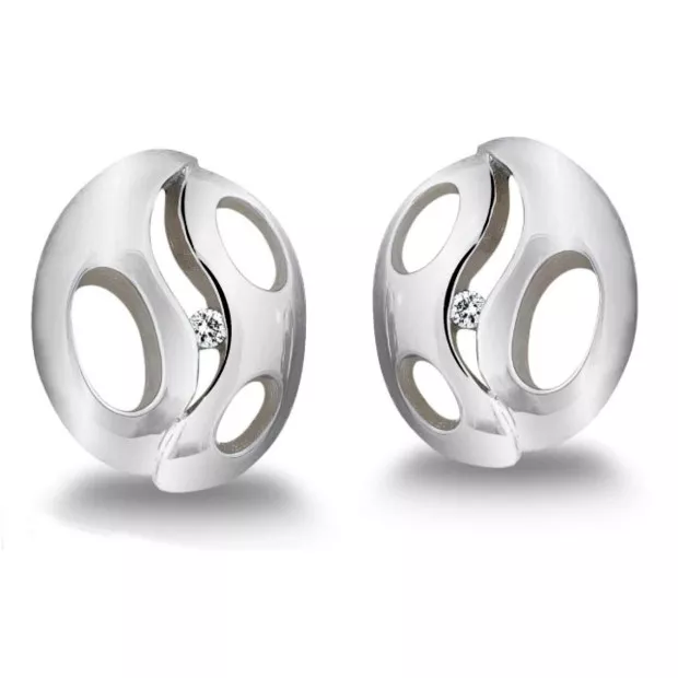 orphelia Orphelia® Women's Sterling Silver Stud Earrings - Silver ZO-5678