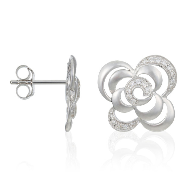 Orphelia Orphelia® Women's Sterling Silver Stud Earrings - Silver ZO-5250
