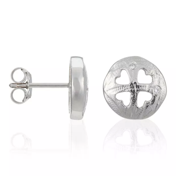 orphelia Orphelia® Women's Sterling Silver Stud Earrings - Silver ZO-5234