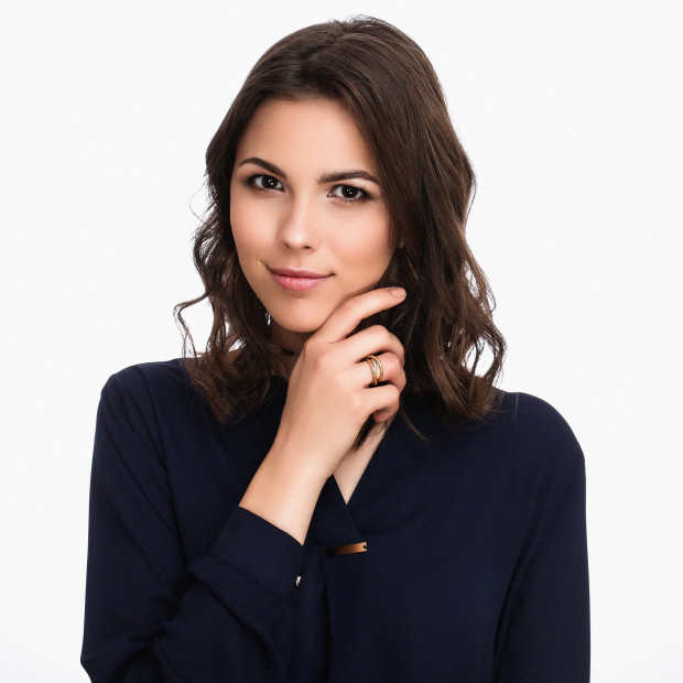 Orphelia Orphelia® Women's Three-Tone 14C Ring - Gold/Silver/Rose RD-3086