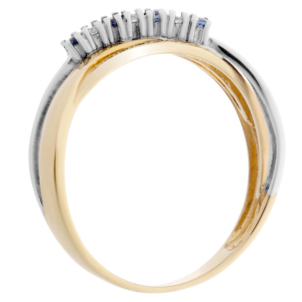 Orphelia Orphelia® Women's Two-Tone 18C Ring - Silver/Gold RD-33362