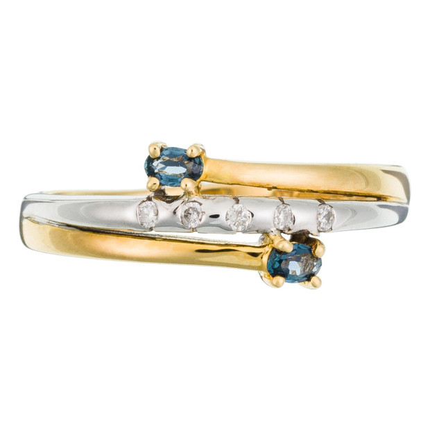 Orphelia Orphelia® Women's Two-Tone 18C Ring - Silver/Gold RD-33361