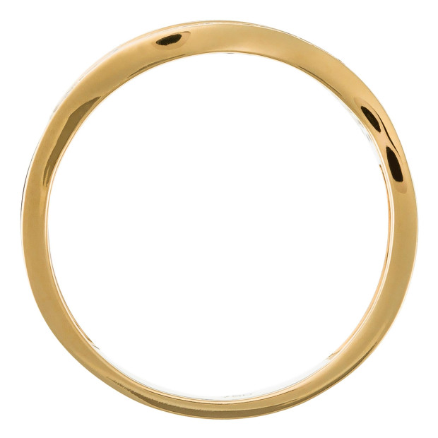 Orphelia Orphelia® Women's Two-Tone 18C Ring - Silver/Gold RD-3387