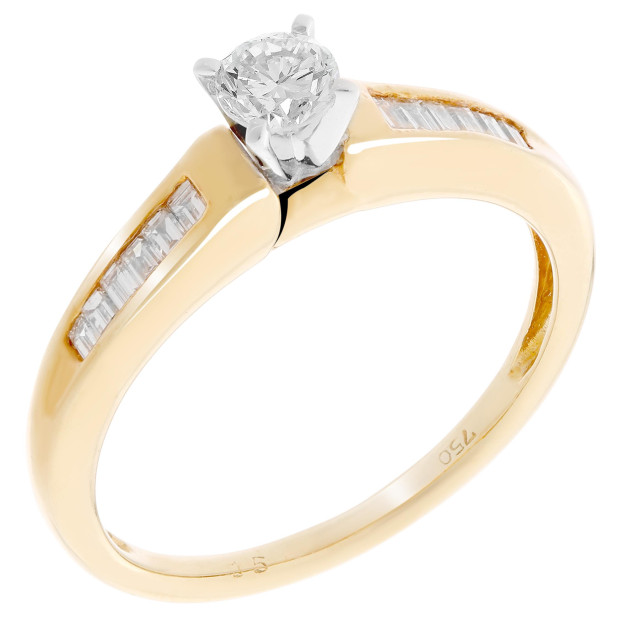 orphelia Orphelia® Women's Two-Tone 18C Ring - Silver/Gold RD-3540